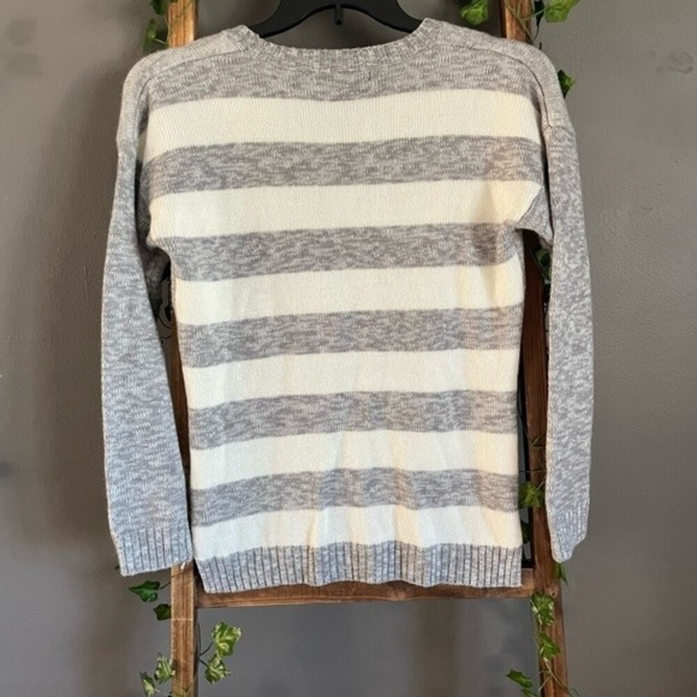 United States Sweaters Striped Holiday with Snowman and Sequins Christmas - Picture 3 of 6